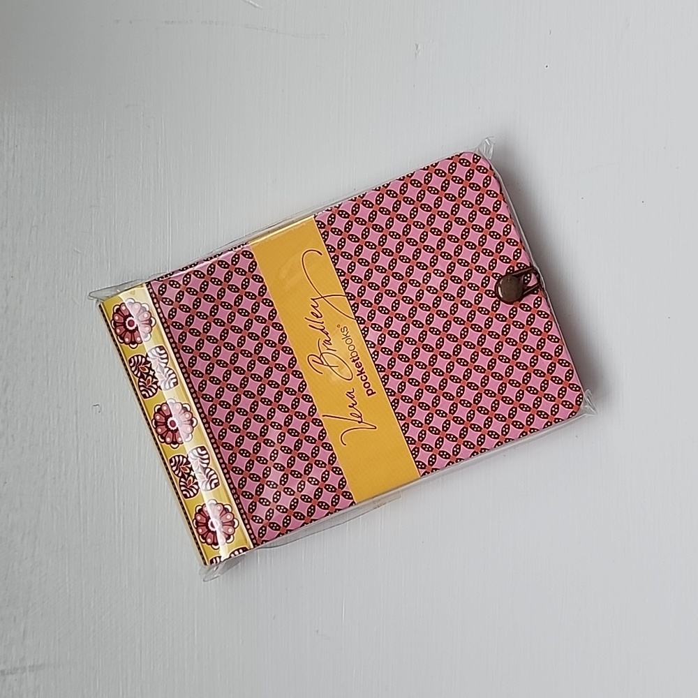 Vera Bradley Bali Gold Pocket Papers Notepad NIP Retired
